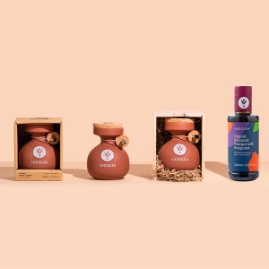 amfore ceramice Grecia Oliviere set de lux cadou cu dop de pluta Oțet Balsamic Grecia