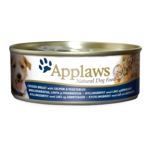 Applaws Dog Adult Piept de Pui Somon si Legume, Conserva 156 gr