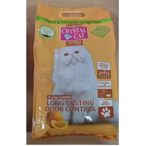 Asternut igienic pentru pisici Crystal Cat, Tofu, Portocala, 5 L - Img 2