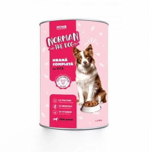 Bax 12 Conserve Pentru Caini, Norman, Cu Vita, 1240 Gr