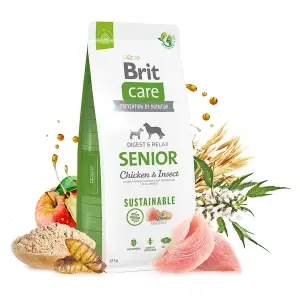 Brit Care Dog Sustainable Senior, Chicken & Insect, 1 kg - Img 2