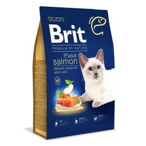 Brit Premium by Nature Cat Adult Salmon 8 kg + 1.5 kg cadou