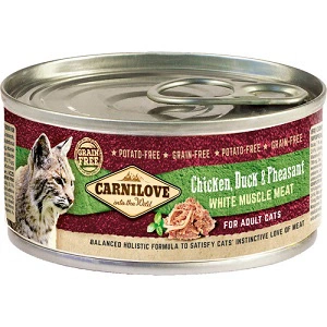 Carnilove Adult Cat Chicken, Duck and Pheasant 100 g conserva