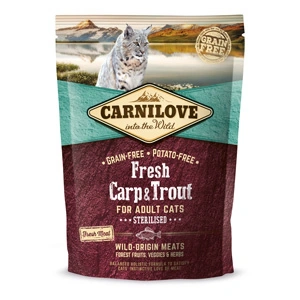 Carnilove Fresh Carp and Trout Sterilised for Adult Cats 400 g