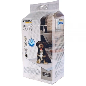 Covoras absorbant pentru caini Super Nappy, 60 x 90 cm, 50 bucati