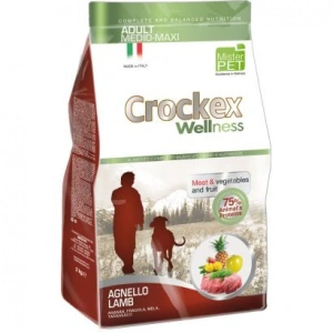 Crockex Wellness Dog Adult Med-maxi Lamb Rice 12kg
