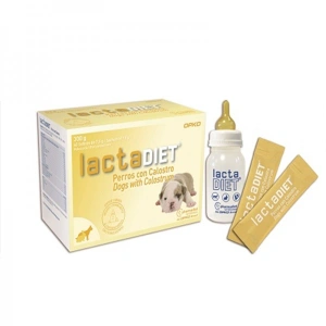 Lapte maternizat instant, pentru catei, Lacta Diet Colostrum, cutie 40 plicuri x 7.5 gr