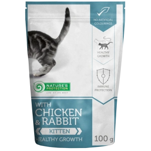 Natures Protection Kitten With Chicken & Rabbit 100 G