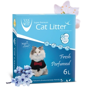 Nisip Igienic Pentru Pisici, Vancat Antibacterial Blue 6 L