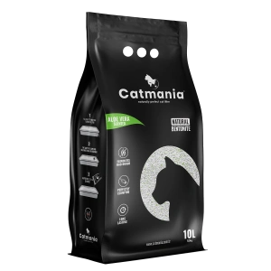 Nisip pentru pisici Catmania, Bentonita, Aloe Vera, 10 L