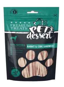 Pet s Dessert Dog Rabbit and Cod Sandwich 80 Gr LSR-08 - Img 2