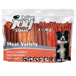 Recompense pentru caini Calibra Joy Meat Variety Mix 4x70g