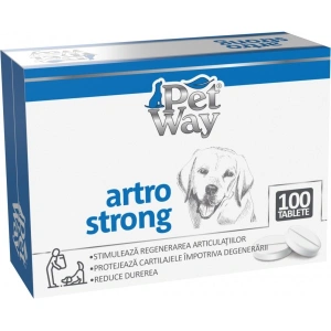 Supliment nutritiv pentru caini PetWay Artro Strong, 100 tablete