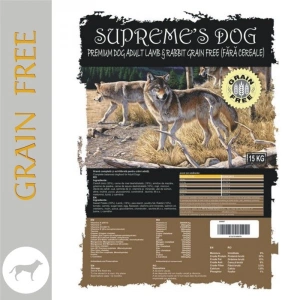 SUPREME'S PREMIUM ADULT LAMB & RABBIT NO GRAIN 15 kg + CADOU CONSERVA BTG CLASSIC 1240 gr