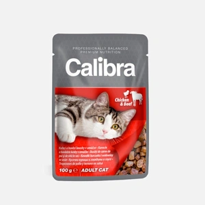 Calibra Cat Pouch Chicken and Beef in Sauce 100 g