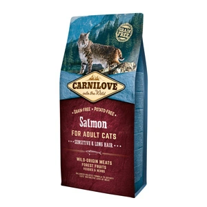 Carnilove Salmon Cats Sensitive and Long Hair 6 kg