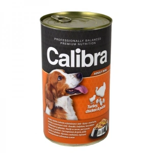 Hrana pentru caini Calibra, Curcan, Pui si Paste, 1.24 kg