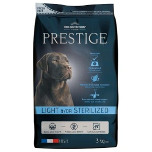 Hrana Uscata Caini Sterilizati, Prestige Light Sterilizat 3 kg