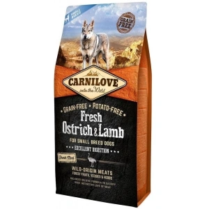 Hrana uscata pentru caini Carnilove Fresh, Talie Mica, Miel, 6 kg