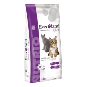 Hrana uscata pentru pisici, Everland Nutrio Cat, toate taliile, 15 kg