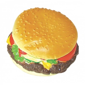Jucarie hamburger din vinil 5.5x 9 cm