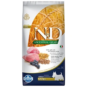 ND Ancestral Grain Dog Lamb, Spelt, Oats and Blueberry Adult Mini 7 kg