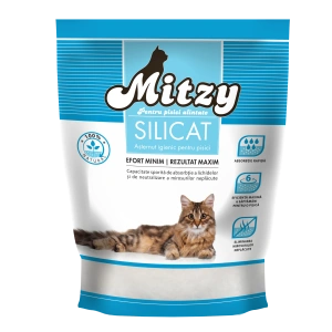 Nisip silicat pentru litiera, clasic, Mitzy 3.8 L
