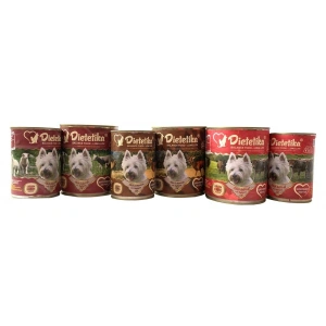 Promo 5 + 1 Hrana umeda pentru caini, Dietetika Miel, 800 gr - Img 2