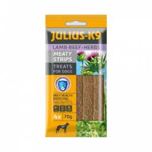 Recompense pentru caini Julius K9 Snacks - Miel si Ierburi - 70g