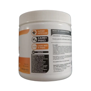 Supliment nutritiv pentru caini mici si pisici, Glyco Flex Plus, 60 tablete gumate - Img 2