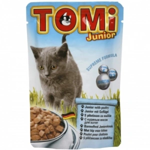 Tomi Cat Junior cu Pui, 20 plicuri x 100 g