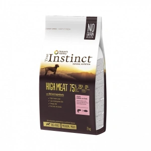 True Instinct Dog High Meat, Medium-Maxi Adult cu Somon, 2 kg