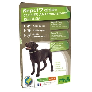 Zgarda Antiparazitara PILOU Caine Talie Medie 60 cm