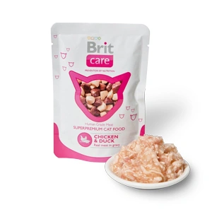 Brit Care Cat plic cu pui si rata 80 g