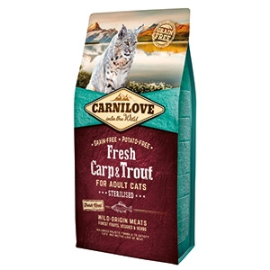 Carnilove Fresh Carp and Trout Sterilised for Adult Cats 6 kg