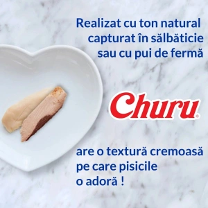 Churu Cat Varieties Recompense Cremoase cu Ton 50 buc - Img 4