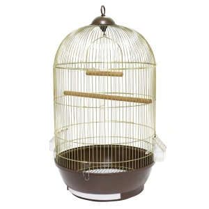 Colivie pasari Panama 40x40x70 cm auriu /negru