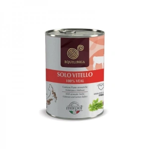 Conserva EQUILIBRIA Dog - 100% carne de VITEL - 410 gr