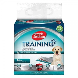 Covorase absorbante pentru catei, Bramton Simple Solution, 55 x 56 cm, 14 buc