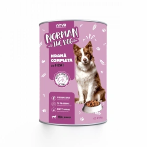 Hrana Umeda Pentru Caini, Norman, Cu Ficat, conserva 415 Gr
