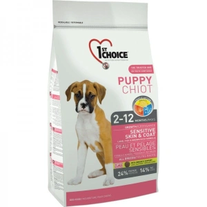 Hrana uscata pentru caini 1st Choice Sensitive Skin&Coat, Puppy, 14kg