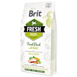 Hrana uscata pentru caini Brit Fresh, Rata si mei, 2.5kg