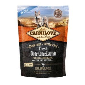 Hrana uscata pentru caini Carnilove Fresh, Talie Mica, Miel, 1.5 kg