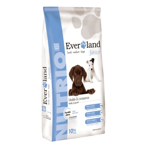 Hrana uscata pentru caini, Everland Nutrio Dog Junior, toate taliile, 10 kg