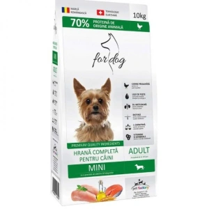 Hrana uscata pentru caini For Dog, Adult Mini, 10 Kg