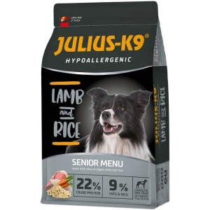 Hrana uscata super-premium, Julius K9 Senior - hipoalergenica - Miel si Orez - 12kg