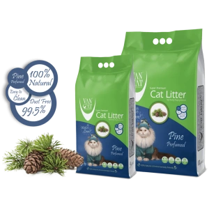Nisip Igienic Pentru Pisici, Vancat Pine Compact 5 Kg - Img 2