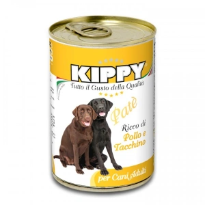 Pate Kippy dog, cu pui si curcan, 400g