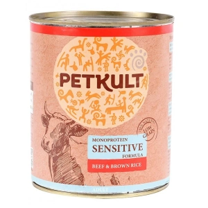 Petkult Sensitive, Vita si Orez, 800 Gr