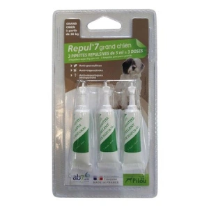 Pipeta antiparazitara PILOU pentru caine de talie mare 3x5ml